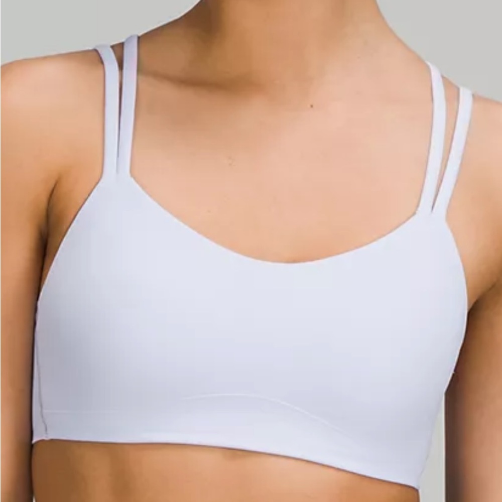 Iululemon like a cloud bra in pastel blue